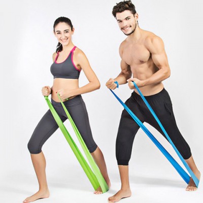 Popular High quality Fitness Equipment Eco Friendly Pull  Stretch Strap TPE Resistance Band Yoga