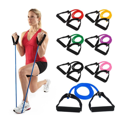 Gym Equipment 11 Piece Fitness Pull Rope Resistance Bands Yoga Exercise Fitness Rubber Elastic Band