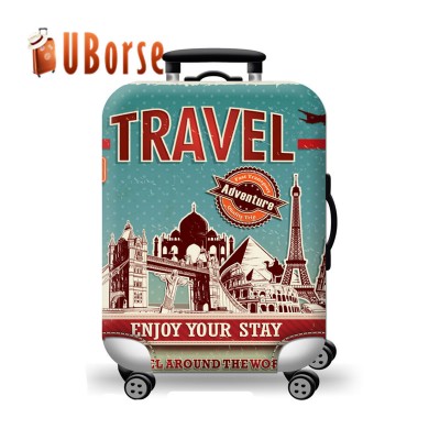 Unique design travel waterproof spandex elastic luggage cover