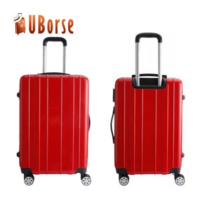 Uborse abs pc cheap travel trolley hard suitcase , 3 pcs hardshell travel suitcase luggage set