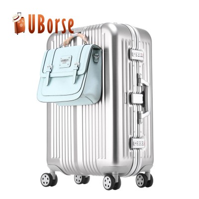 High quality travel luggage bags cases metal suitcase trolley aluminum luggage