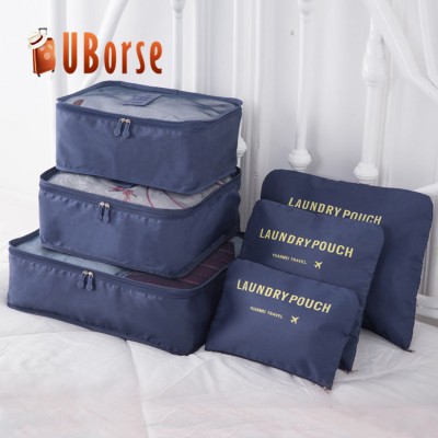 Waterproof 6 pcs travel bag, luggage organizer bag, travel organizer bag set