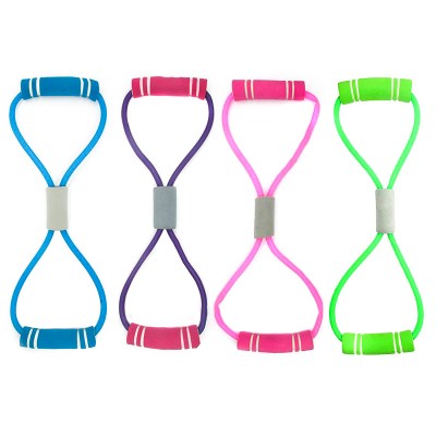 Hot Selling 8 Shaped Gym Tension Band Girl Chest Expander Pull Rope Puller Custom Yoga Band Fitness