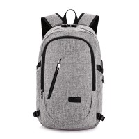 Fashion waterproof travel outdoor USB anti theft backpack bag with lock for men