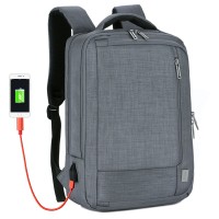 Big Capacity USB Port Laptop Bag Waterproof Business Travel Bag Anti-Thief Backpack For Men